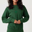Plus - Green Embroidery on Forest Green Unisex Sweatshirt