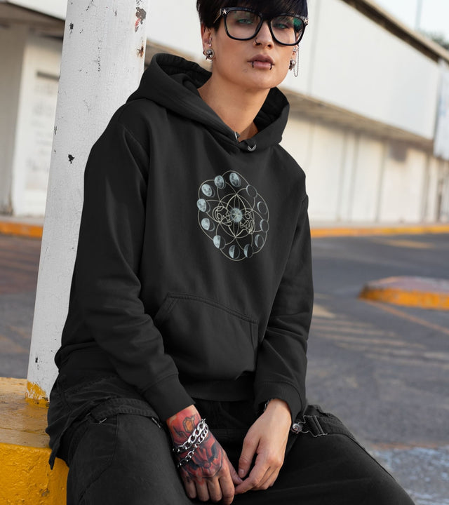 Moon Time Unisex Hoodie - Made to order - Choice of Colours