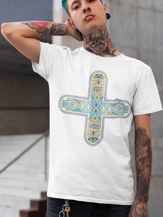 Decross Men T-Shirt - White - Made to Order