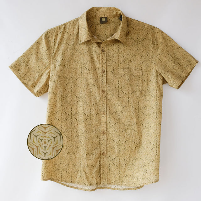 Molekula Half Sleeve Button Up Shirt