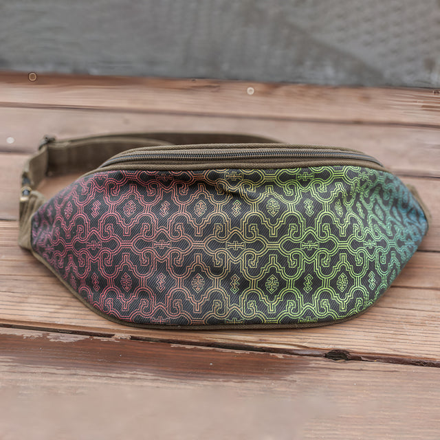 Shipibo Gradient Fanny Pack - Mocha