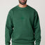 Plus - Green Embroidery on Forest Green Unisex Sweatshirt