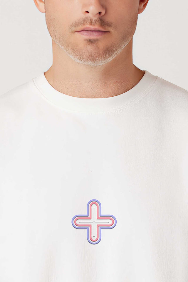 Plus - Color Embroidery on Unisex Sweatshirt