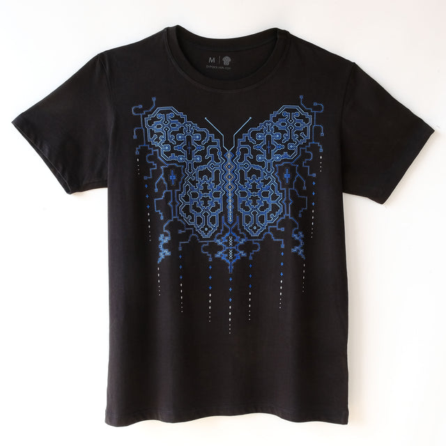 Men T-Shirt Shipibo Butterfly