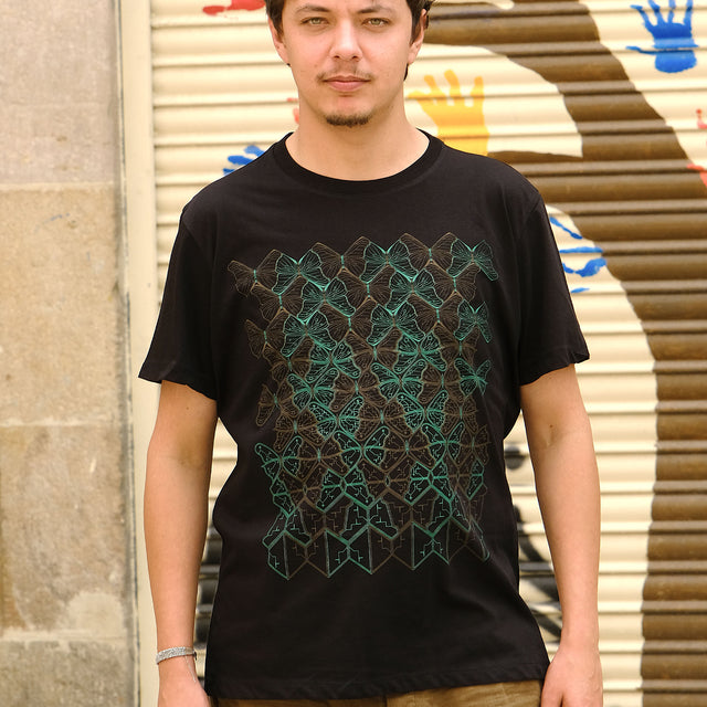 Men T-Shirt Butterfly Morph