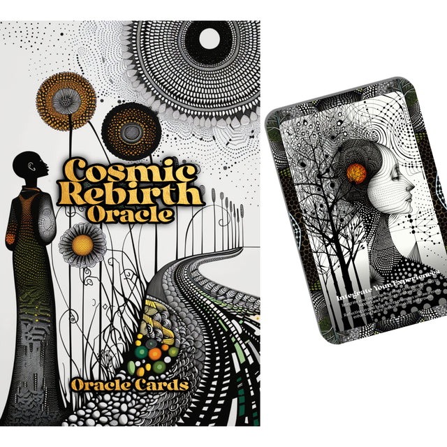 Cosmic Rebirth Oracle - 22 Oracle Cards - Awakening to your cosmic self - By Symbolika - Vision Cards - Divination Tool