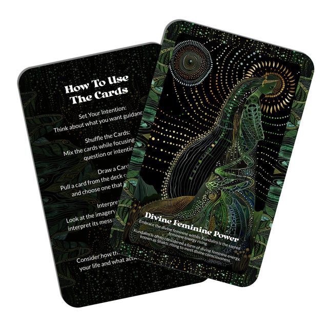 Kundalini Awakening Oracle - 22 Oracle Cards - Igniting your spiritual energy - By Symbolika - Vision Cards - Divination Tool