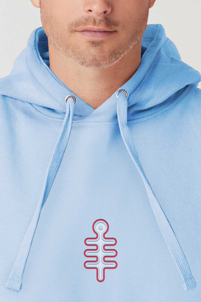 DMT Symbol - Color Embroidery Unisex Hoodie