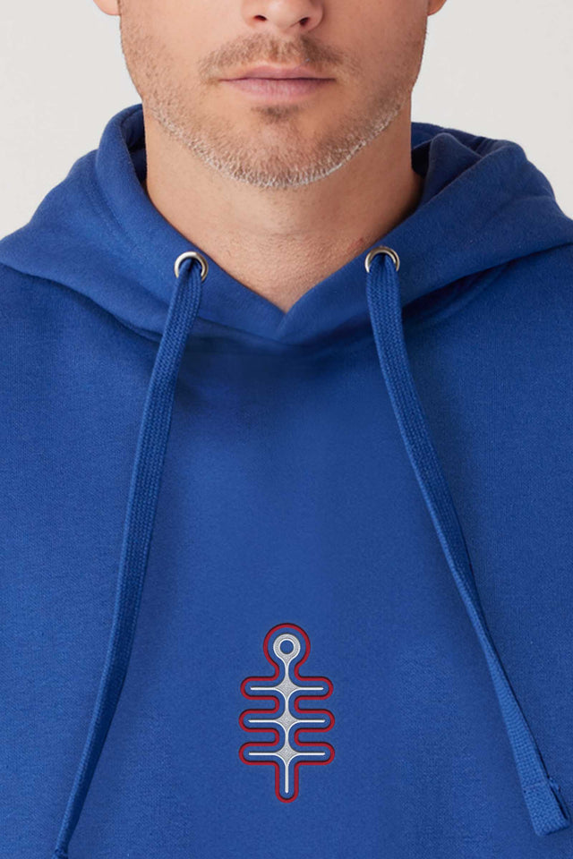DMT Symbol - Color Embroidery - Men Hoodie