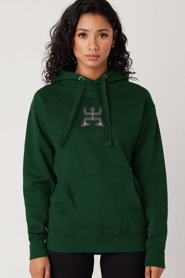 Party Color Embroidery Unisex Hoodie