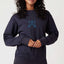 Party - Blue Embroidery on Navy Blue Unisex Premium Sweatshirt