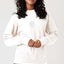 Shroom -White Embroidery on White Unisex Premium Sweatshirt