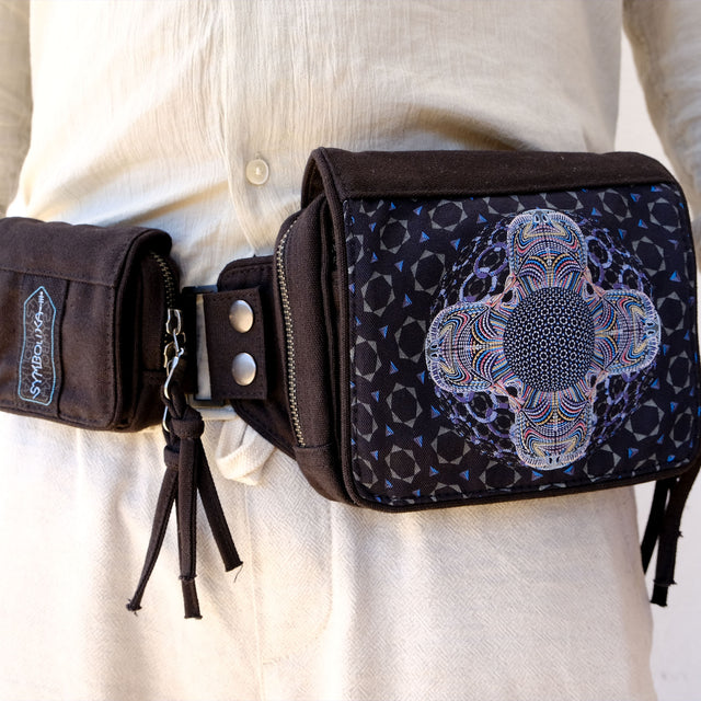 DMT HD Mandala -  Belt Bag - Black