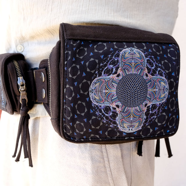 DMT HD Mandala -  Belt Bag - Black