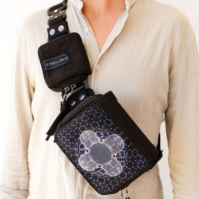 DMT HD Mandala -  Belt Bag - Black