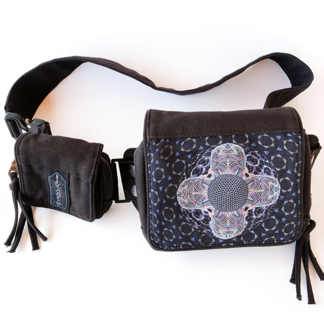 DMT HD Mandala -  Belt Bag - Black