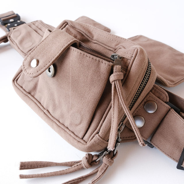 Ganescher Belt Bag - Moca/Grey