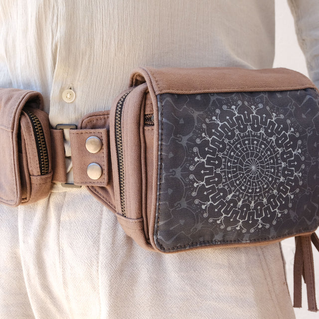 Shrooms Hora Belt Bag - Moca/Grey