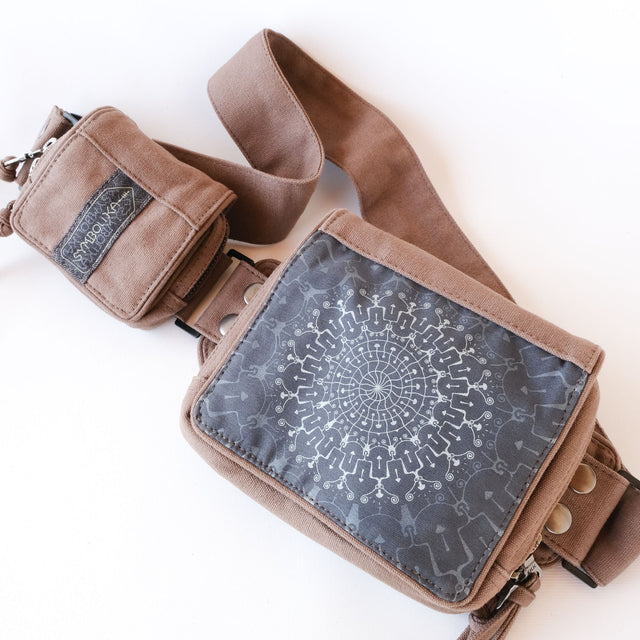 Shrooms Hora Belt Bag - Moca/Grey