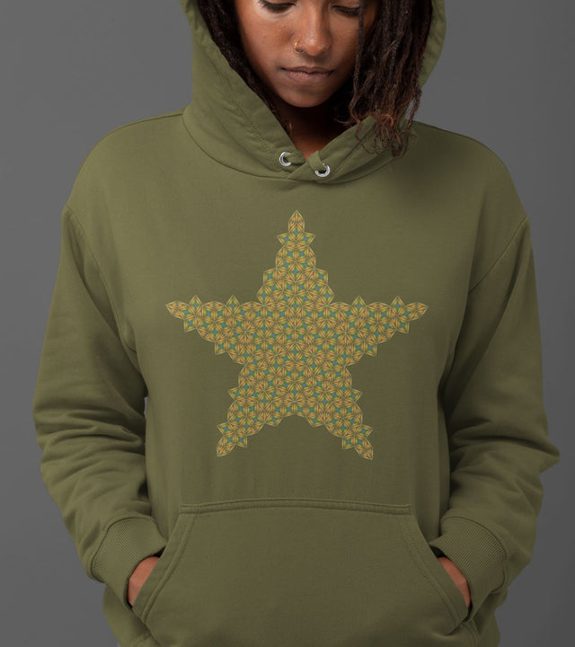 Penrose Star Unisex Hoodie - Made to order - Choice of Colours