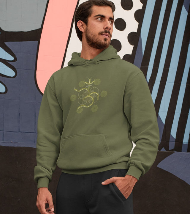 Flower of Life - OM - Unisex Hoodie - Made to order - Choice of Colours