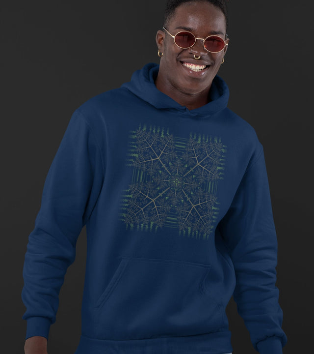 Fractal Forest Unisex Hoodie - Made to order - Choice of Colours
