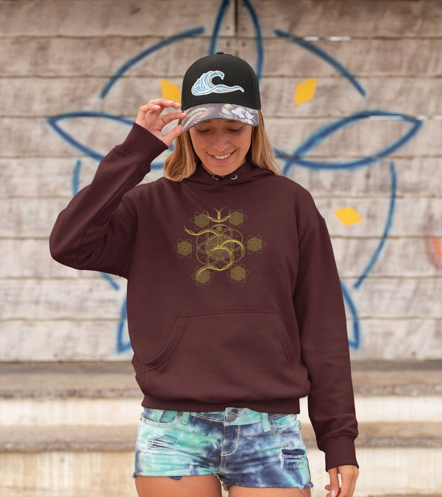 Flower of Life - OM - Unisex Hoodie - Made to order - Choice of Colours