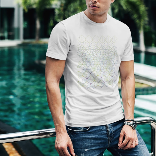 Butterfly Morph Herren T-Shirt – Auf Bestellung gefertigt – Weiß
