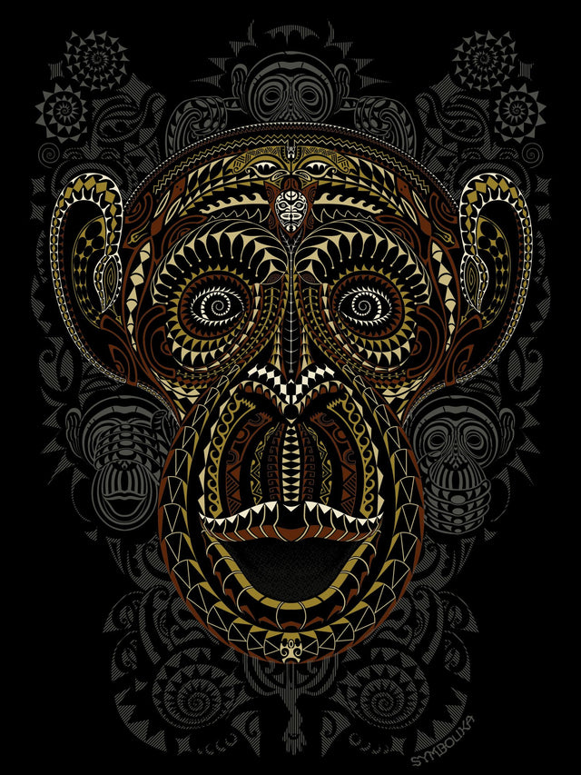 Ta Wise Monkey Men T-Shirt - Made to order - Choice of Colours