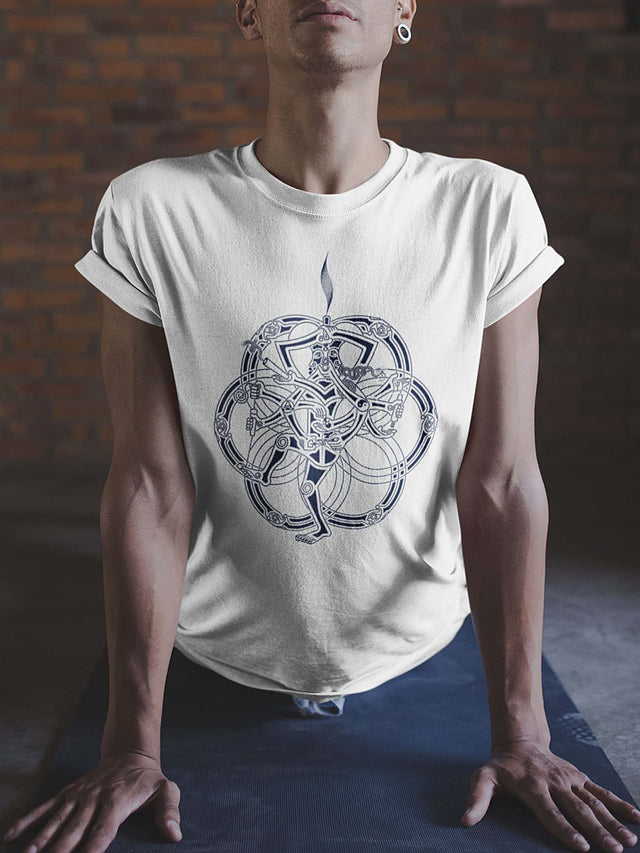 Chillum Yoga Herren T-Shirt – Auf Bestellung gefertigt – Weiß