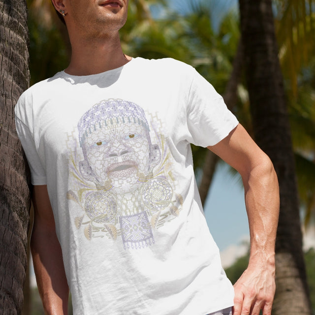 Shamanico Herren T-Shirt – Auf Bestellung gefertigt – Weiß