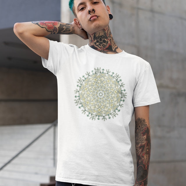 Vortex Cross Herren T-Shirt – Weiß – Auf Bestellung gefertigt
