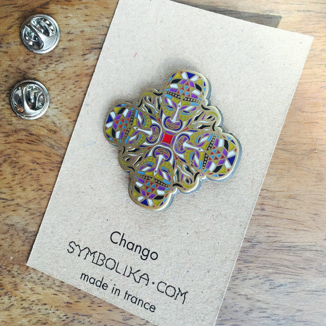 Chango Lapel Pin - symbolika