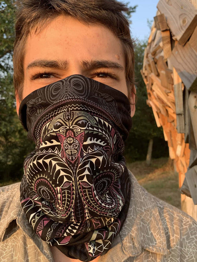 Ta Moko Neck Warmer and Dust Mask - symbolika