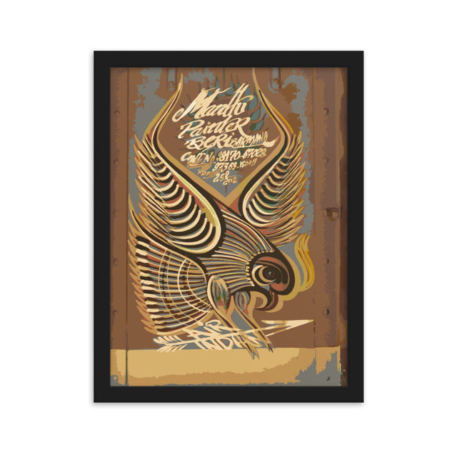 Air India Tata Bird Framed Poster