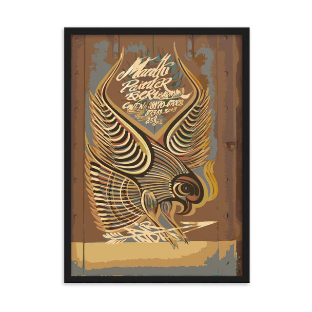 Air India Tata Bird Framed Poster