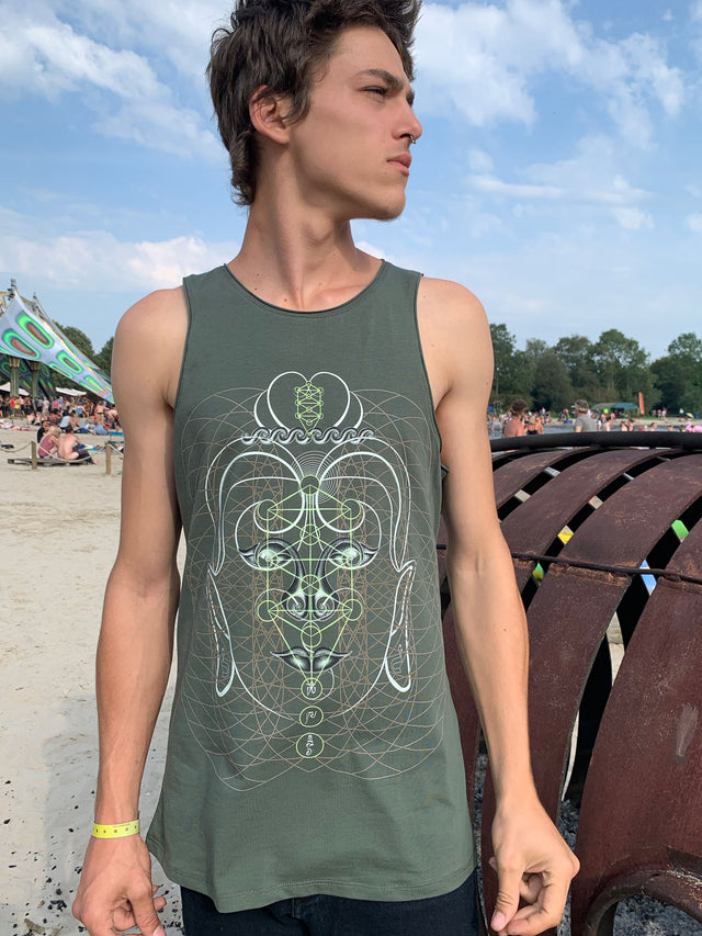 Buddha Vibes Hung Men Tank Top - symbolika