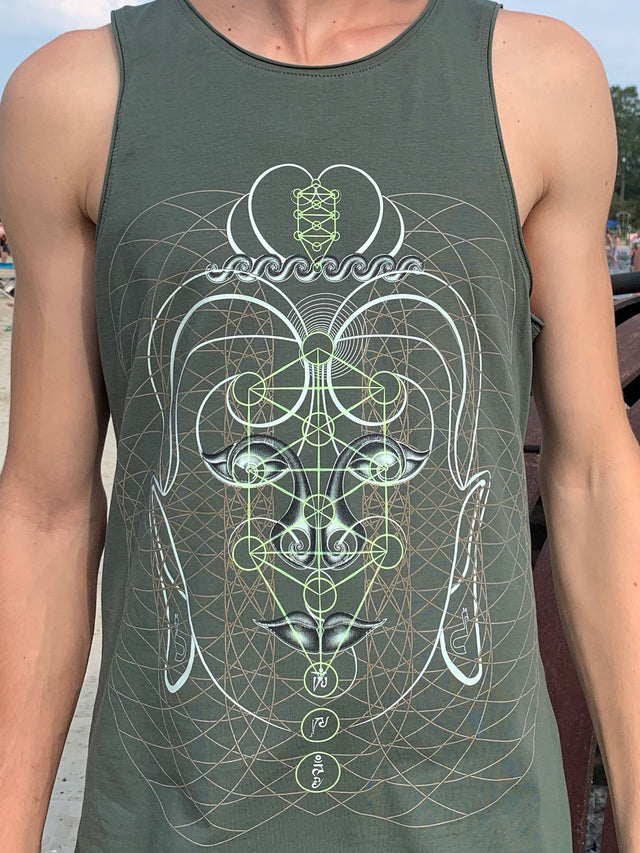 Buddha Vibes Hung Men Tank Top - symbolika