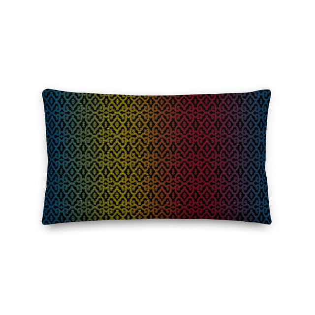 Shipibo Gradient - Rectangular Pillow