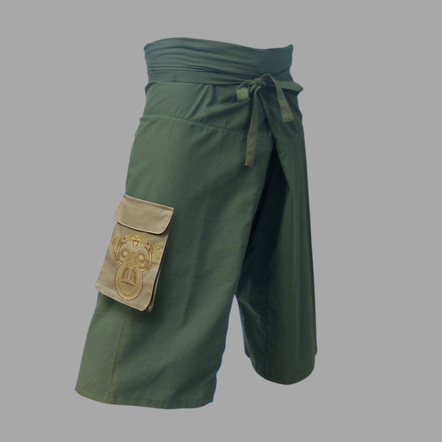 Tā Moko Unisex Thai Fisherman Pants - symbolika