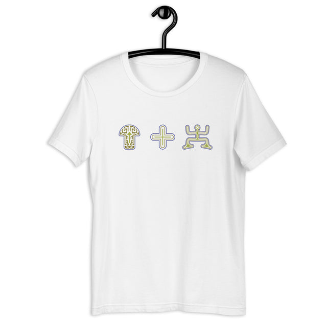 Mushroom Plus Party Kurzarm Damen T-Shirt – Weiß – Auf Bestellung gefertigt
