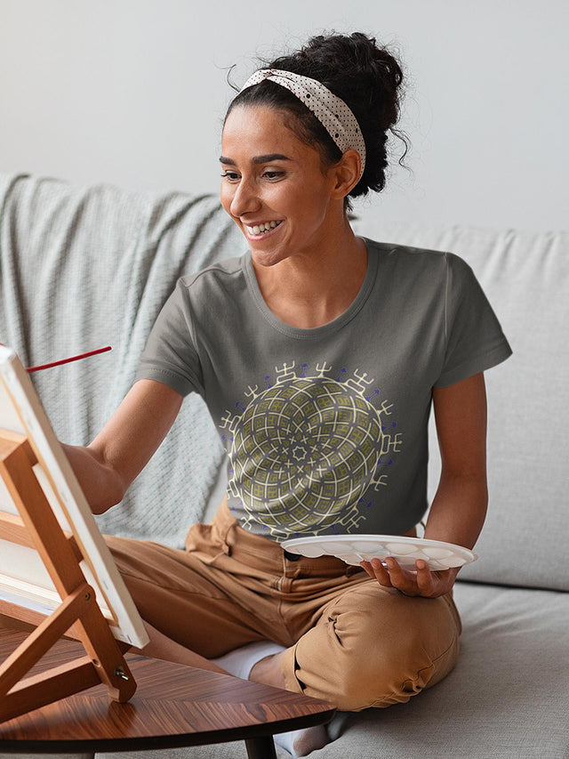 Vortex Cross Kurzarm-Damen-T-Shirt – Farben – auf Bestellung gefertigt