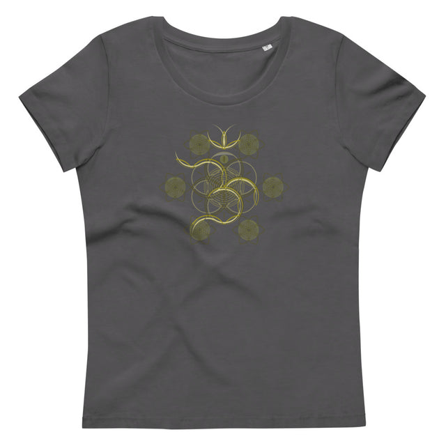 Blume des Lebens – OM – T-Shirts auf Bestellung für Damen – dunkle Farbtöne