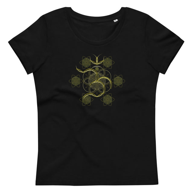 Blume des Lebens – OM – T-Shirts auf Bestellung für Damen – dunkle Farbtöne